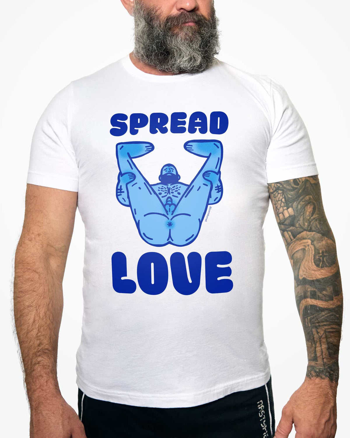 Spread Love (Blue) - short sleeve t-shirt