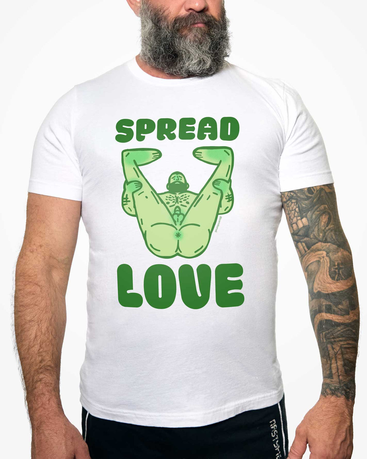 Spread Love (Green) - short sleeve t-shirt