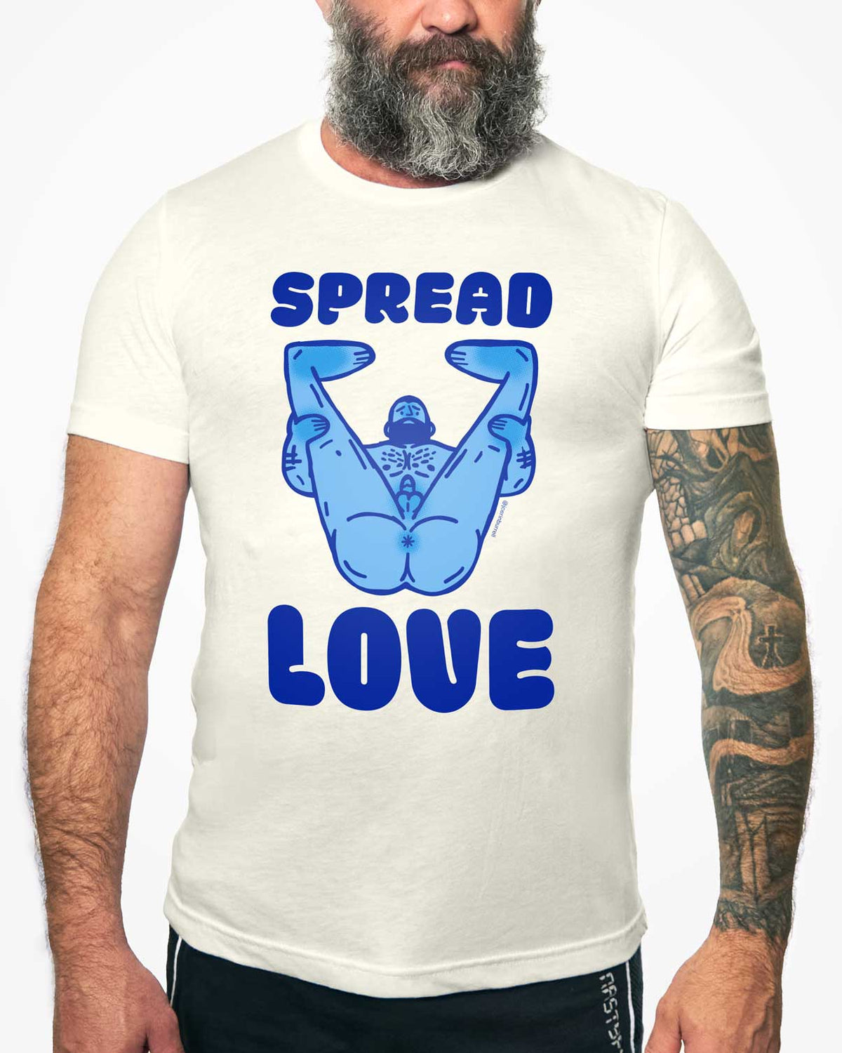 Spread Love (Blue) - short sleeve t-shirt